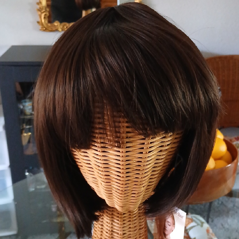 New. Excellent Quality Brown Bob Wig